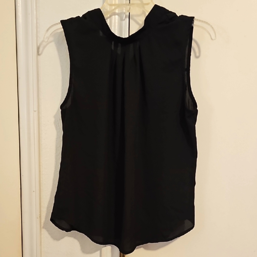 Black Blouse with Collar